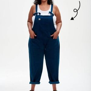 Lucy and Yak teal corduroy overalls sz 18 NWT